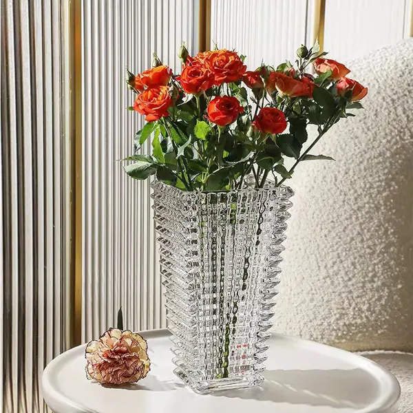 Ваза Crystal стекло цвет прозрачный 27.3 см ваза напольная падеборн 30 см прозрачный