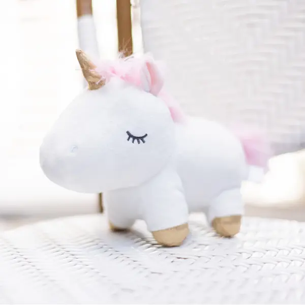 Подушка Единорог 10x23x16 см цвет белый игрушка 37 см мягкая полиэстер белая единорог в золотистой юбке unicorn
