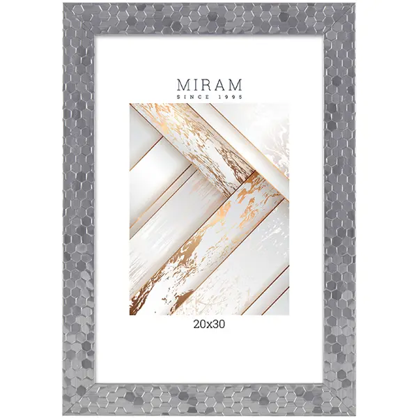 Рамка Мирам 20x30 см пластик цвет серебро рамка inspire lila 50x70 см серебро