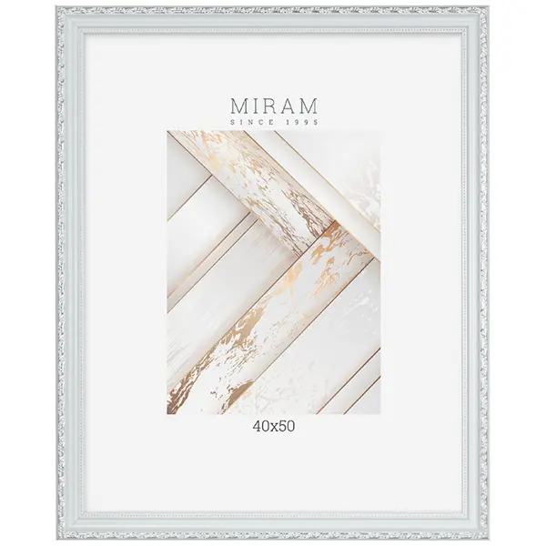 Рамка Мирам 40x50 см пластик цвет белый
