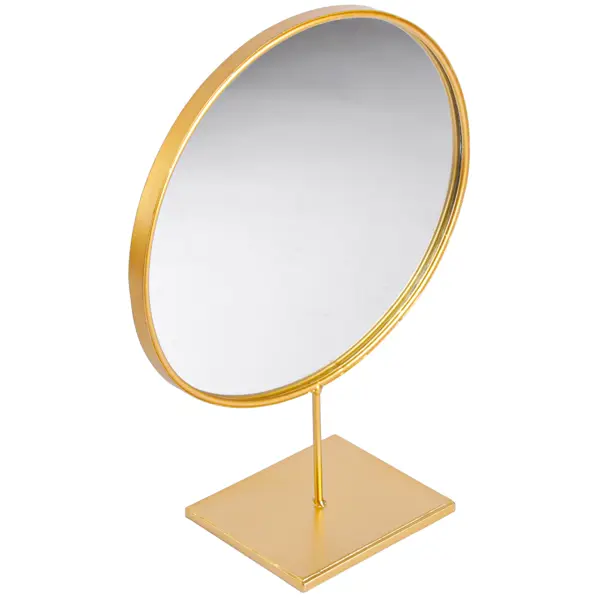 Зеркало для ванной Gold 30 см круглое цвет золотой круглое зеркало мертвой зоны airline