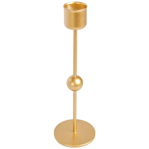 Подсвечник Comfort металл 20.5 см цвет золотой набор свечей античных 1 9х 20 см 6 штук кофейно золотой металлик