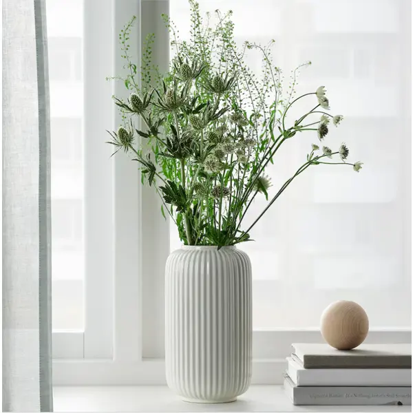 Ваза Iren керамика цвет белый 20.5 см ваза керамика розовый 12 см