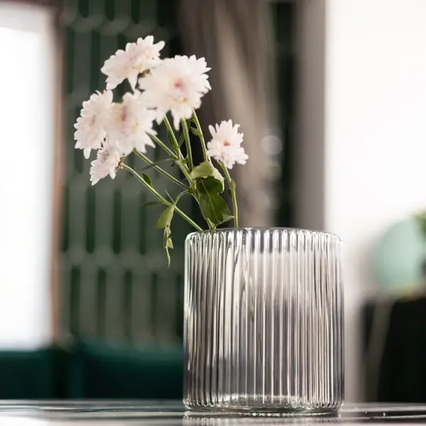 Ваза Lucretia стекло цвет прозрачный 16 см ваза эскейп декор айвори