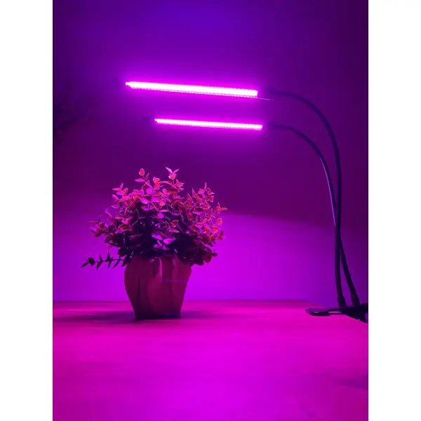 Фитосветильник светодиодный для растений P38 16 Вт IP40 прищепка с выключателем фитосветильник светодиодный 14 вт 1000 мм полный спектр фиолетовый свет