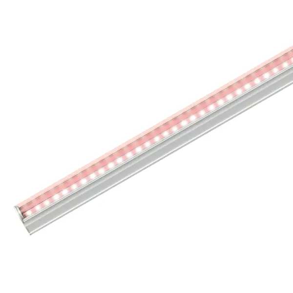 фото Фитосветильник линейный светодиодный uniel 10 в ip20 570 мм красно-синий спектр розовый свет