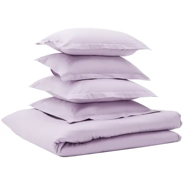 Комплект постельного белья Эмили 901 евро сатин лиловый кпб энигма фиолетовый р 2 0 сп евро