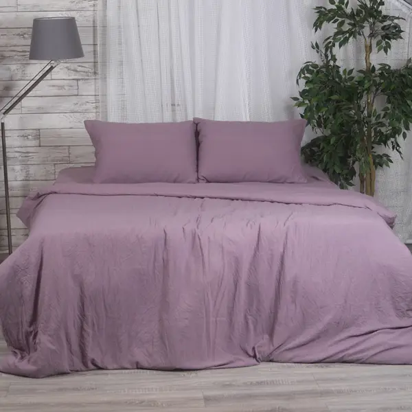 Комплект постельного белья Capriccio Berry двуспальный полисатин фиолетовый комплект paris покрывало с наволочками двуспальный полиэстер серый