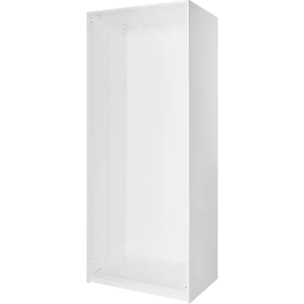 Каркас шкафа Лион 80x200.2x54.5 см ЛДСП цвет белый каркас углового шкафа лион 98 2x232 2x85 2 см лдсп белый