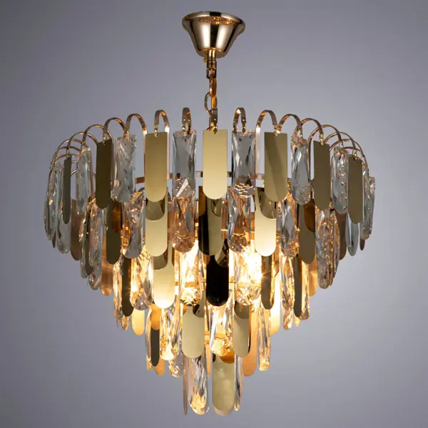 Люстра потолочная Vivien, 6 ламп, 20 м², цвет золотой люстра подвесная kamari 6 ламп 15 м² золотой прозрачный