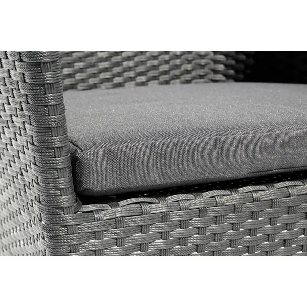 фото Садовое кресло с подушкой аскер gs015 61х56х87 см черный без бренда