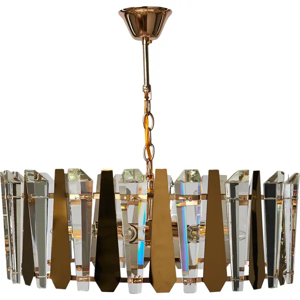 Люстра подвесная Wink Кассия E1918/6, 6 ламп, 18 м², цвет золотистый комплект светодиодных ламп svs