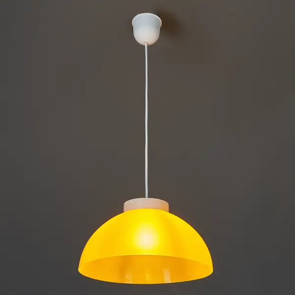 фото Подвесной светильник rosanna 1xe27x60 вт 28 см пластик цвет жёлтый без бренда