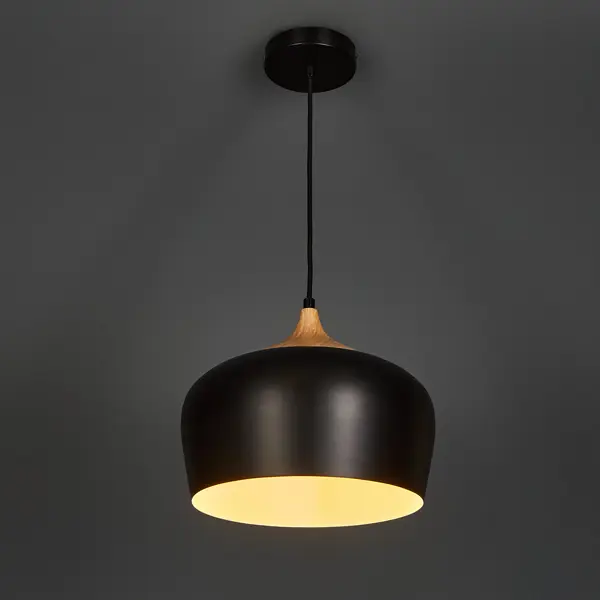фото Светильник подвесной inspire «fresno» 3 м2 цвет черный