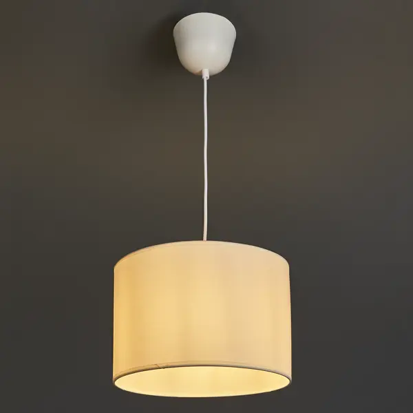 Светильник подвесной Inspire Sitia 1 лампа 2.3 м² цвет белый ценникодержатель на крючок подвесной 7 3 9 см прозрачный