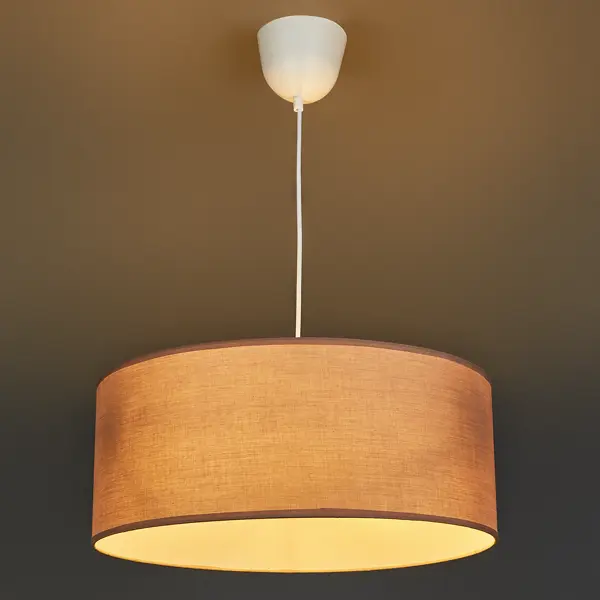 Светильник подвесной Inspire Sitia D48 3 лампы 6.9 м² цвет коричневый шкура искусственная полиэстер inspire bianca ø100 см коричневый