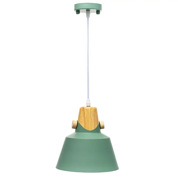 Светильник подвесной Prato 1 лампа 5 м² цвет зелёный деревянный табурет комплект агро