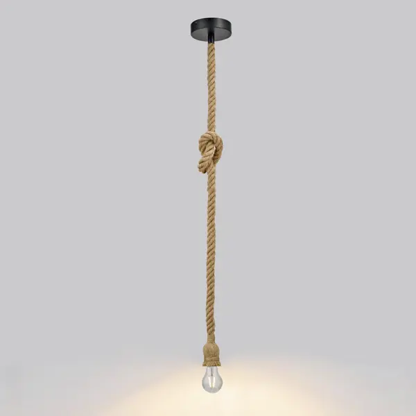 Подвесной светильник Inspire Cordera E27x1 веревка, цвет черный knauf нониус подвес верхняя часть 200 мм