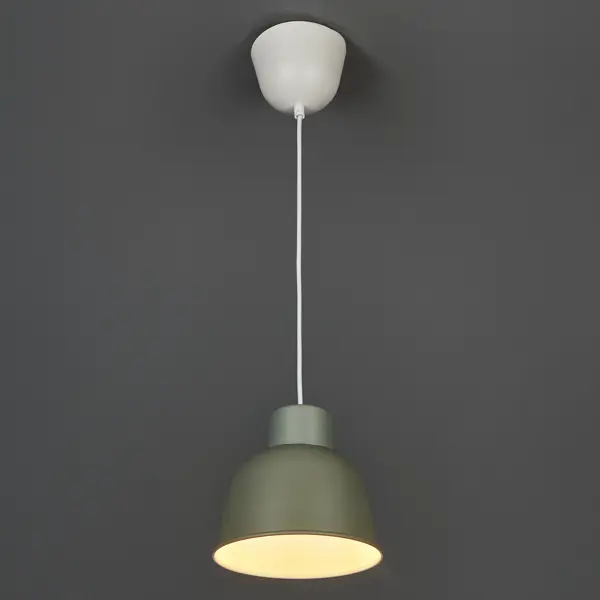 Подвесной светильник Inspire Melga E27x1 металл цвет зеленый