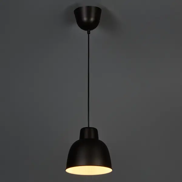 Подвесной светильник Inspire Melga E27x1 металл цвет черный пенал подвесной серый матовый l r am pm inspire 2 0 m50achx0406egm