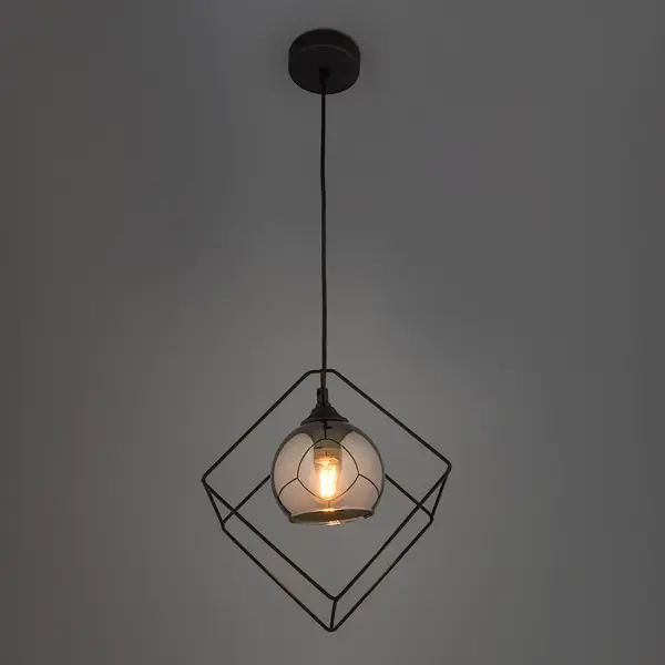 Подвесной светильник Vitaluce Элиот 1 лампа 3м² Е27 цвет черный матовый даниэль деронда элиот д