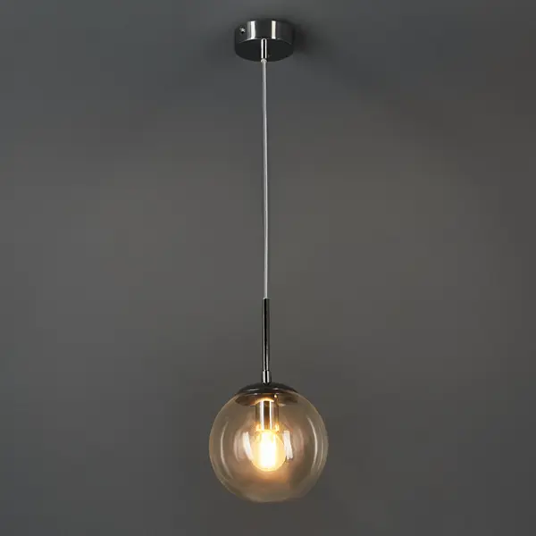 фото Светильник подвесной volare 1 лампа 2 м² цвет хром arte lamp