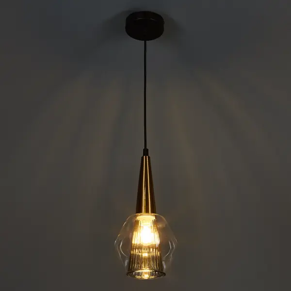 Светильник подвесной «Copita» 1 лампа цвет золото ночник свеча на подсвечнике led от батареек 3хlr44 золото 6х6х26 5 см