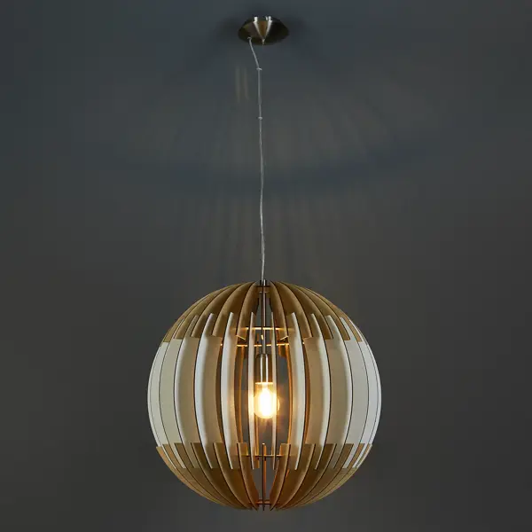 Светильник подвесной «Olmero 1» 1 лампа ø500 мм цвет бежевый кофр подвесной доляна гэтс 5 отделений 30×15×70 см бежевый