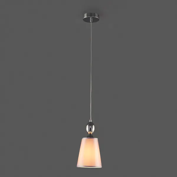Светильник подвесной Freya FR2022PL-01CH, 1 лампа, 4 м², цвет хром/белый настольная лампа freya sandy fr5118tl 01bs