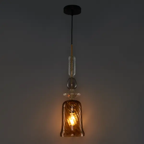 Светильник подвесной Freya FR5148PL-01CG, 1 лампа, 4 м², цвет латунь/бесцветный светильник подвесной lamplandia antler white l1476 1 лампа 9 м² белый