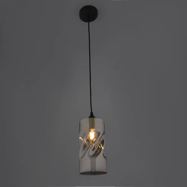 фото Подвесной светильник vitaluce джорджия 1 лампа 3м² е27 цвет черный матовый