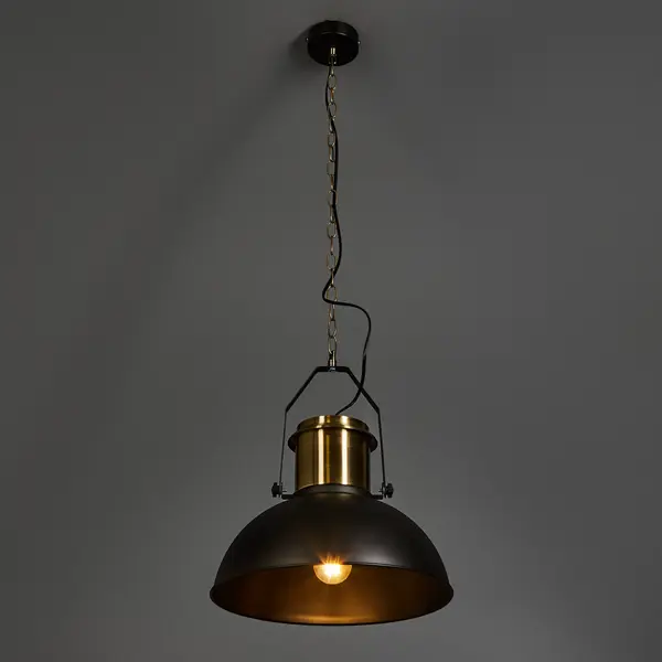 Светильник подвесной Inspire Ted, 1 лампа, 3 м², цвет черный пенал подвесной серый матовый l r am pm inspire 2 0 m50achx0406egm