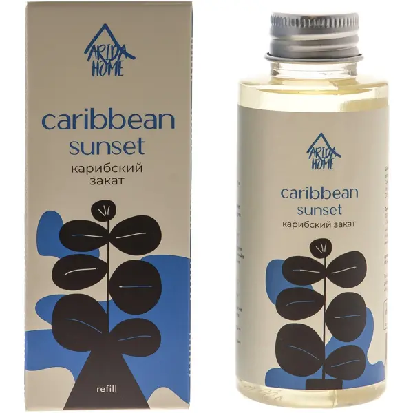 Наполнитель ароматический для диффузора Arida Home Карибский закат 100 мл свечи чайные рcm ароматизированные карибский кокос 9 шт