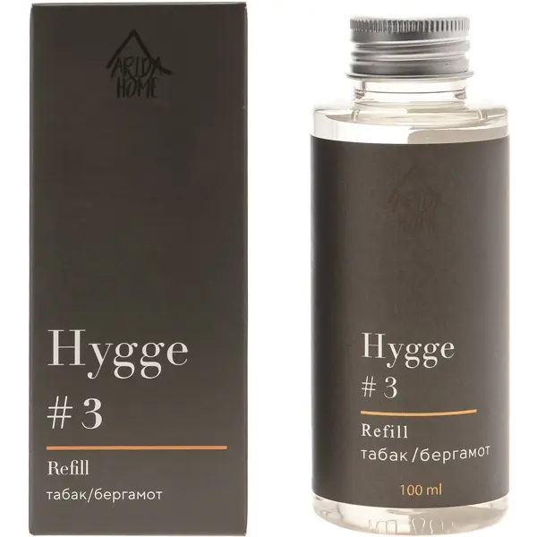 Наполнитель для диффузора Hygge 3 Табак/Бергамот 100 мл наполнитель для диффузора hygge 6 аромат манго 100 мл