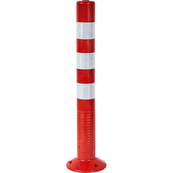 Парковочный столбик 20x75 см, красный ограничительный парковочный столбик palitra technology