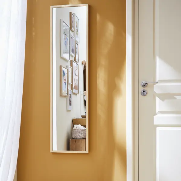 Зеркало декоративное Inspire Milo прямоугольное 30x120 см цвет дуб