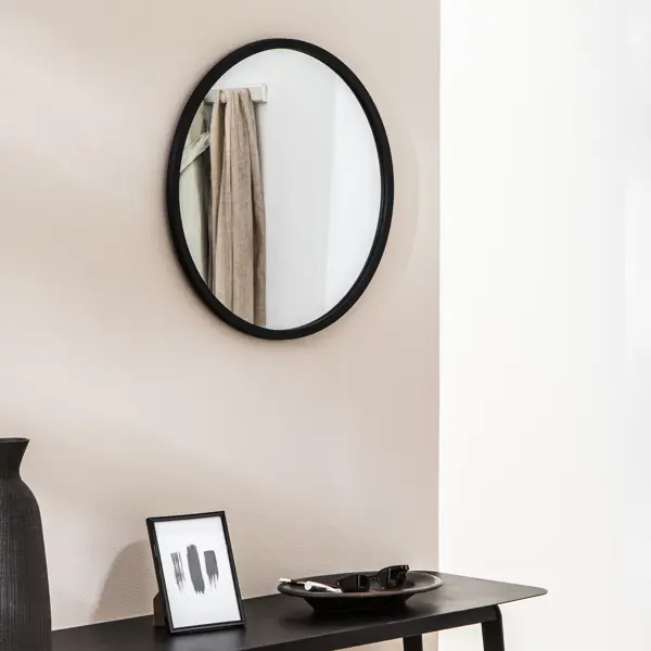 Зеркало декоративное Inspire Nodal D52 цвет черный зеркало декоративное напольное inspire монблан овальное 40x175 см