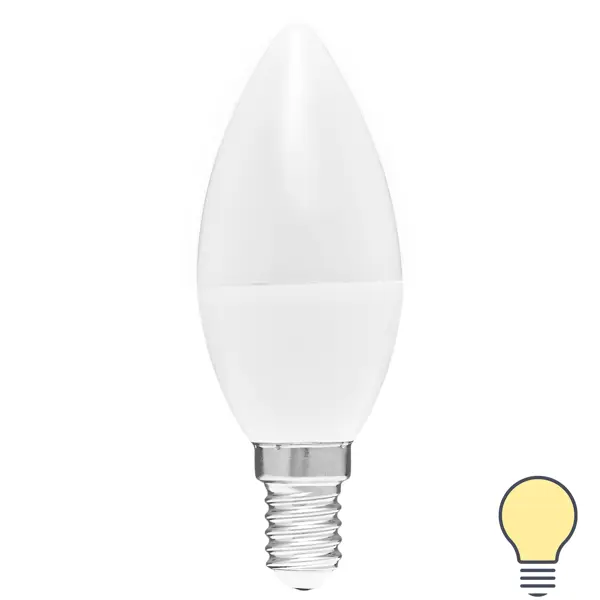 Лампа светодиодная Osram диммируемая E14 5 Вт8/27 свеча 470 Лм osram эпра qtp optimal 1х18 40