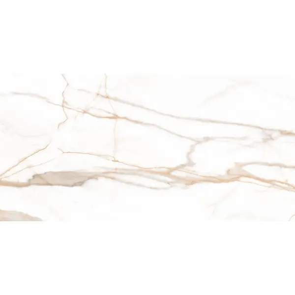 фото Глазурованный керамогранит ceradim calacatta goddes 120x60 см 1.44 м² полированный цвет золотой
