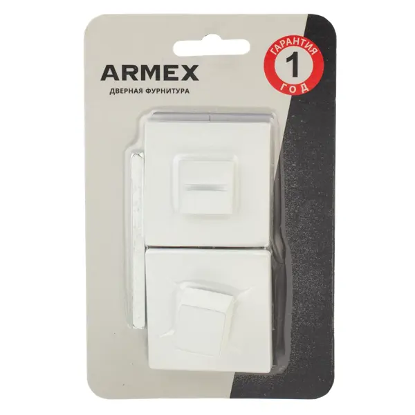 Фиксатор Armex WC-3016, ЦАМ, цвет белый матовый фиксатор под ручку фабрика замков е 003 алюминий белый