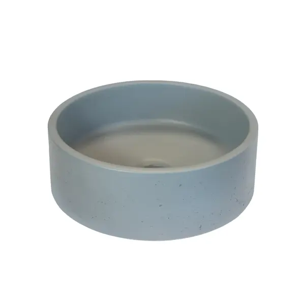 Раковина Round накладная 36x36 см цвет серый матовый накладная кварцевая прямоугольная раковина для ванной uperwood