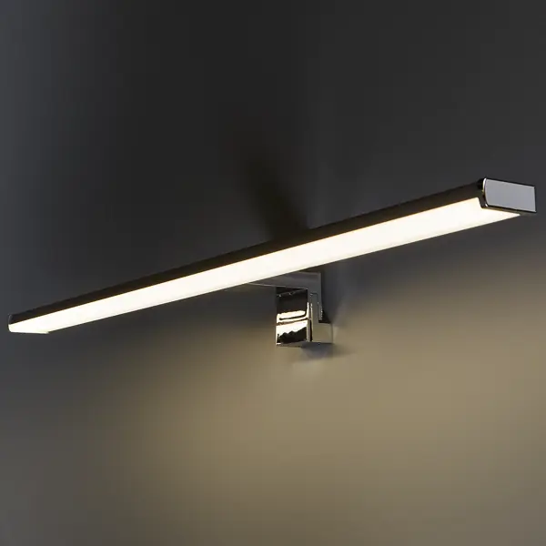 Подсветка светодиодная для зеркала в ванную комнату Uniel IP44 холодный белый свет цвет серебро