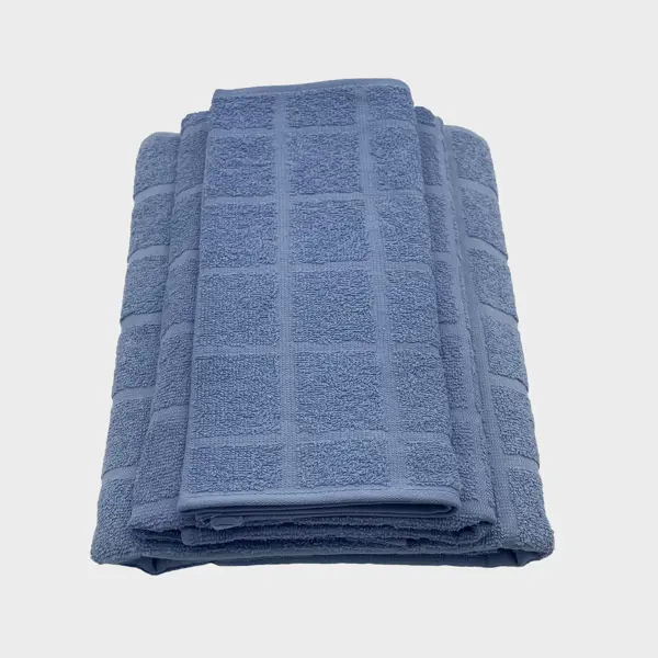 Набор махровых полотенец Belezza Мельбурн 30x50 см 50x90 см 70x130 см цвет синий комплект махровых полотенец