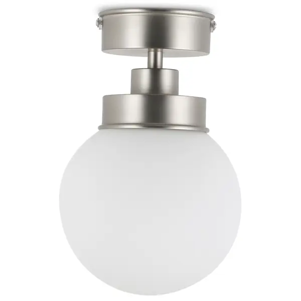 фото Светильник потолочный kron fr5339cl-01n влагозащищенный по лампу цвет серебро без бренда