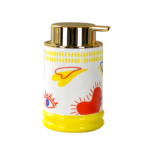 Дозатор для жидкого мыла Primanova Smile DR-81200 цвет мультиколор дозатор для жидкого мыла sensea stars gold жёлтый