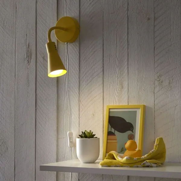 Настенный светильник Inspire «Skit» цвет жёлтый настенный внутренний блок energolux