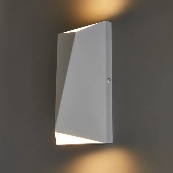 Настенный светильник светодиодный Inspire Lugo теплый белый свет цвет белый игровой модуль мини кухня свет звук с тележкой и аксессуарами