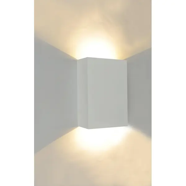 Светильник настенный бра светодиодный Inspire «Volos» желтый свет цвет белый ночник светодиодный inspire с батарейками холодный белый свет белый