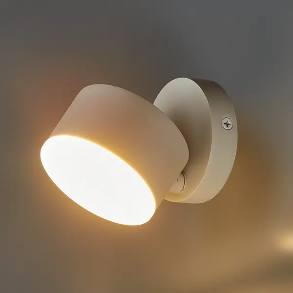 Настенный светильник светодиодный Inspire Dopan теплый белый свет цвет белый ночник светодиодный inspire без батареек холодный белый свет белый