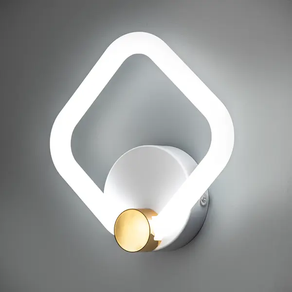 Светильник настенный светодиодный бра Ritter Ottimo 51614 3 ромб 20Вт 9м² цвет белый/золото формы для наращивания ногтей узкие 50 шт золотистый
